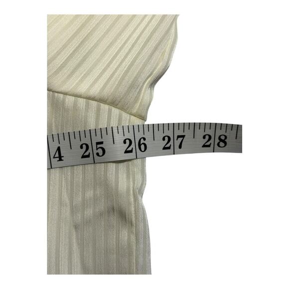 NEW J. Crew Women’s XXL Ivory Shadow-striped long-sleeve popover placket blouse - Picture 6 of 9